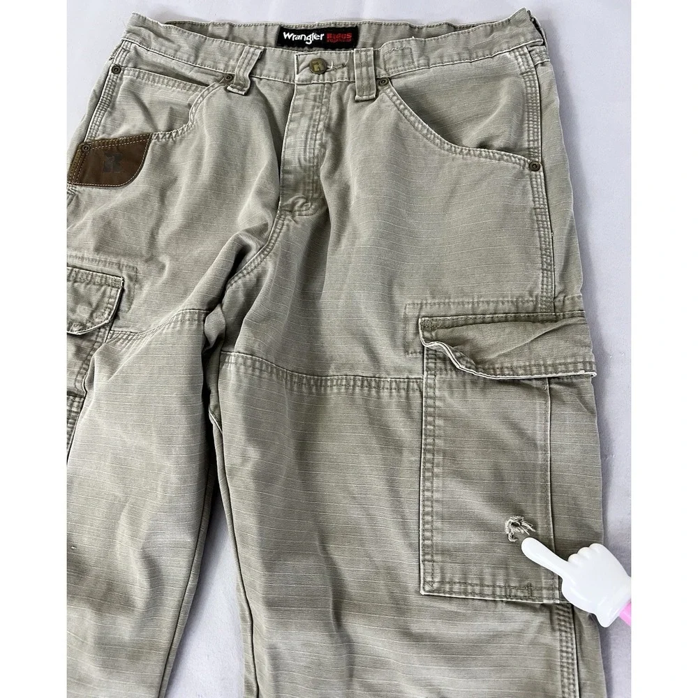 Wrangler RIGGS Workwear US‎ Men's 34x30 Ripstop Ranger Cargo Pants Y2K